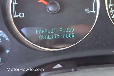 Note: An <b>Exhaust</b> <b>Fluid</b> <b>Quality</b> <b>Poor</b> message does not always mean the <b>fluid</b> is contaminated or needs to be changed. . Duramax exhaust fluid quality poor reset